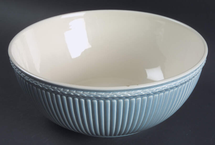 Edme Blue 10" Large Salad Serving Bowl by Wedgwood-1