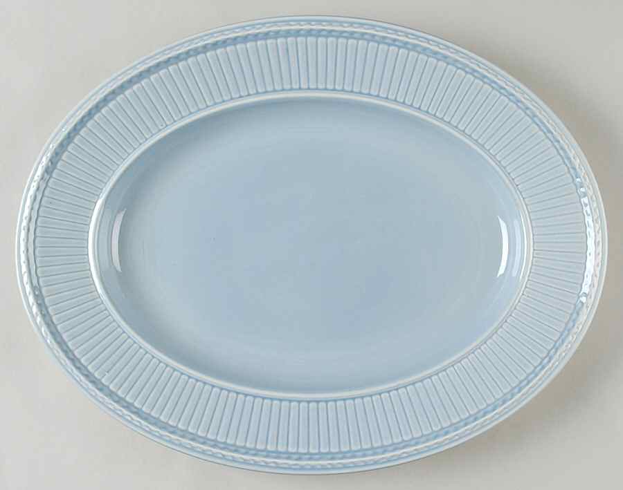 Edme Blue 14" Oval Serving Platter by Wedgwood-1