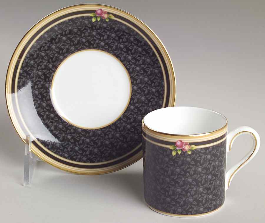 Clio Bond Shape Demitasse Cup and Saucer Set by Wedgwood-1