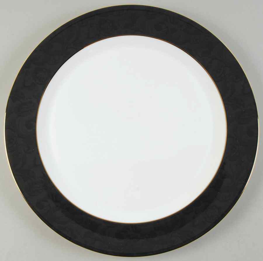 Damask Ebony Service Plate (Charger) by Wedgwood-1