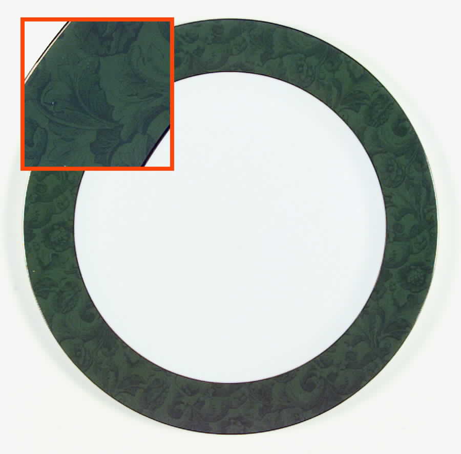 Damask Green Service Plate (Charger) by Wedgwood-1