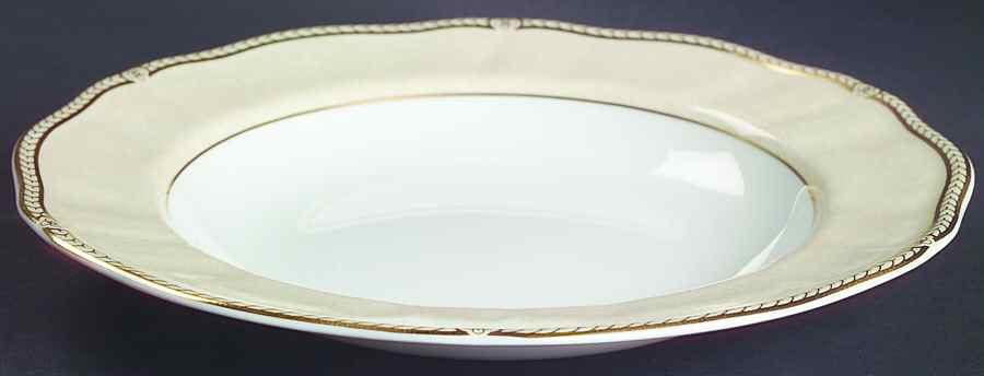 Crown Ivory Large Rim Soup Bowl by Wedgwood-1