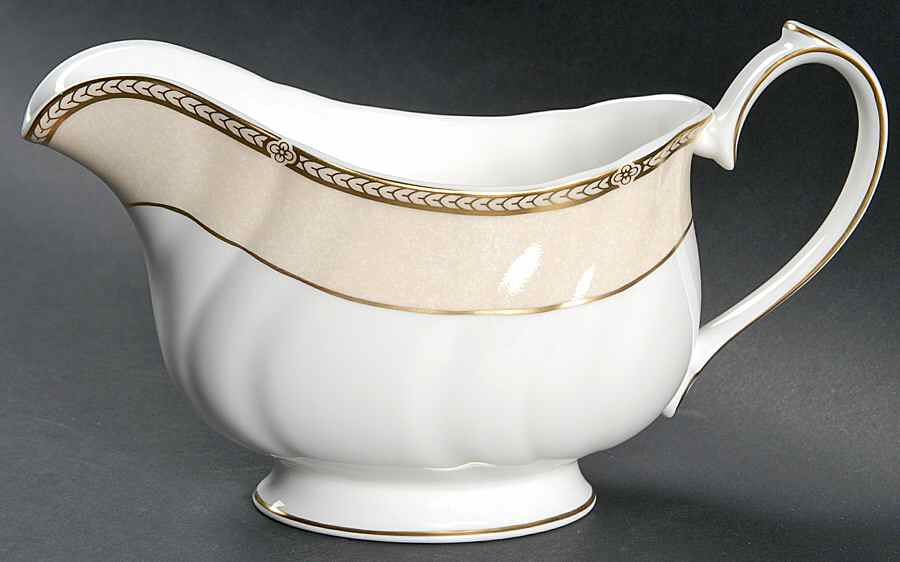 Crown Ivory Gravy Boat by Wedgwood-1