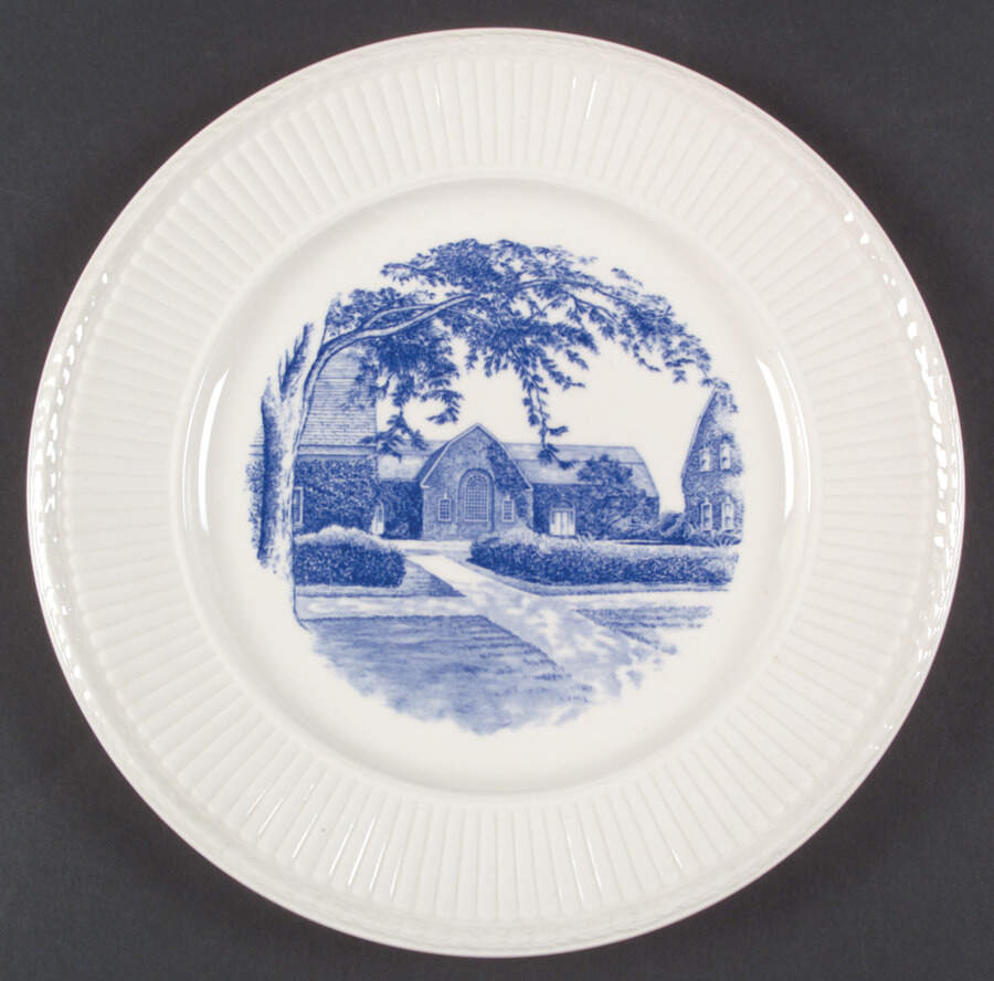 University of Delaware Blue Dinner Plate by Wedgwood-1
