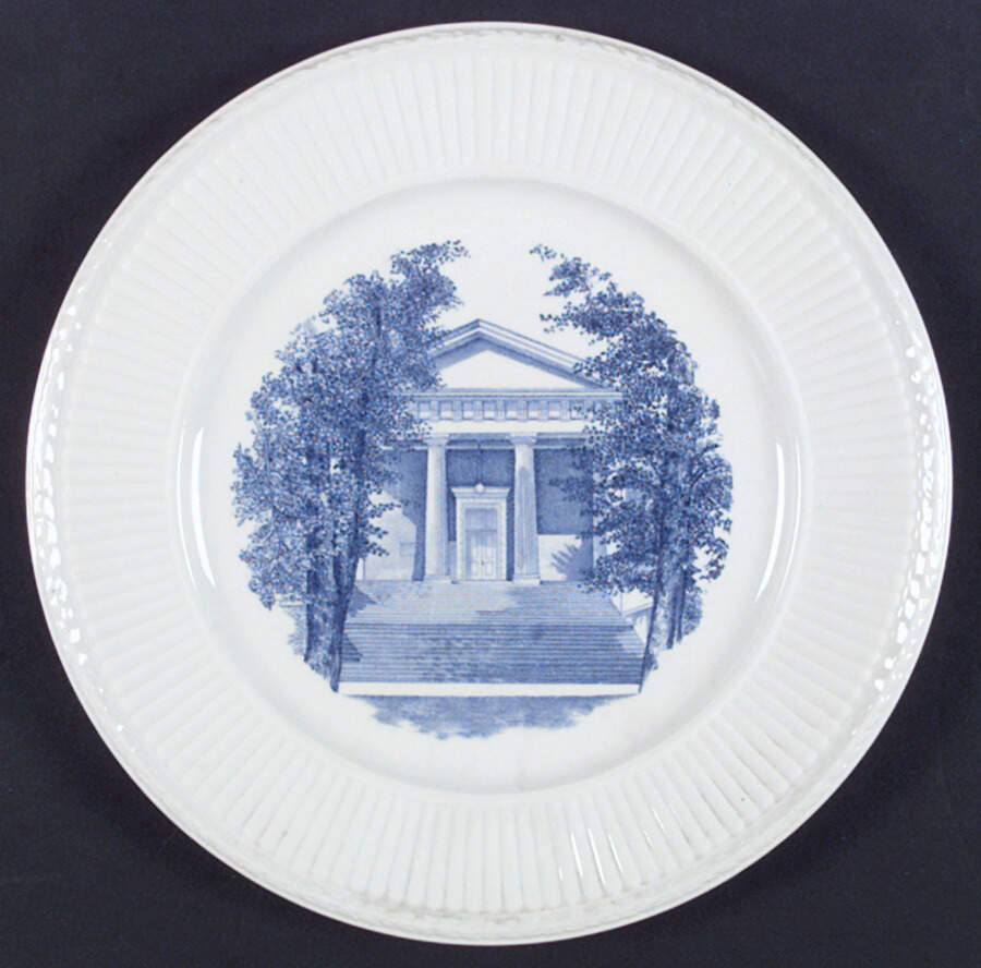 University of Delaware Blue Dinner Plate by Wedgwood-1