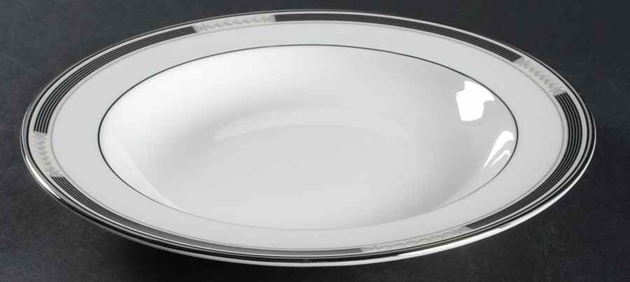 Carleton Platinum Large Rim Soup Bowl by Waterford China-1
