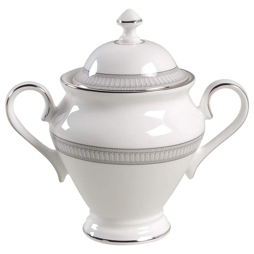 Carina Platinum Sugar Bowl & Lid by Waterford China-1