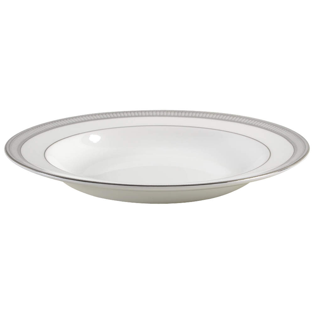 Carina Platinum Large Rim Soup Bowl by Waterford China-1