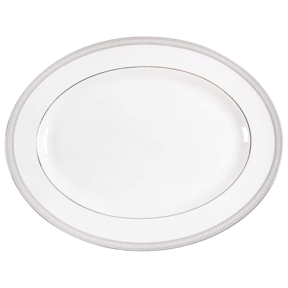 Carina Platinum 15" Oval Serving Platter by Waterford China-1