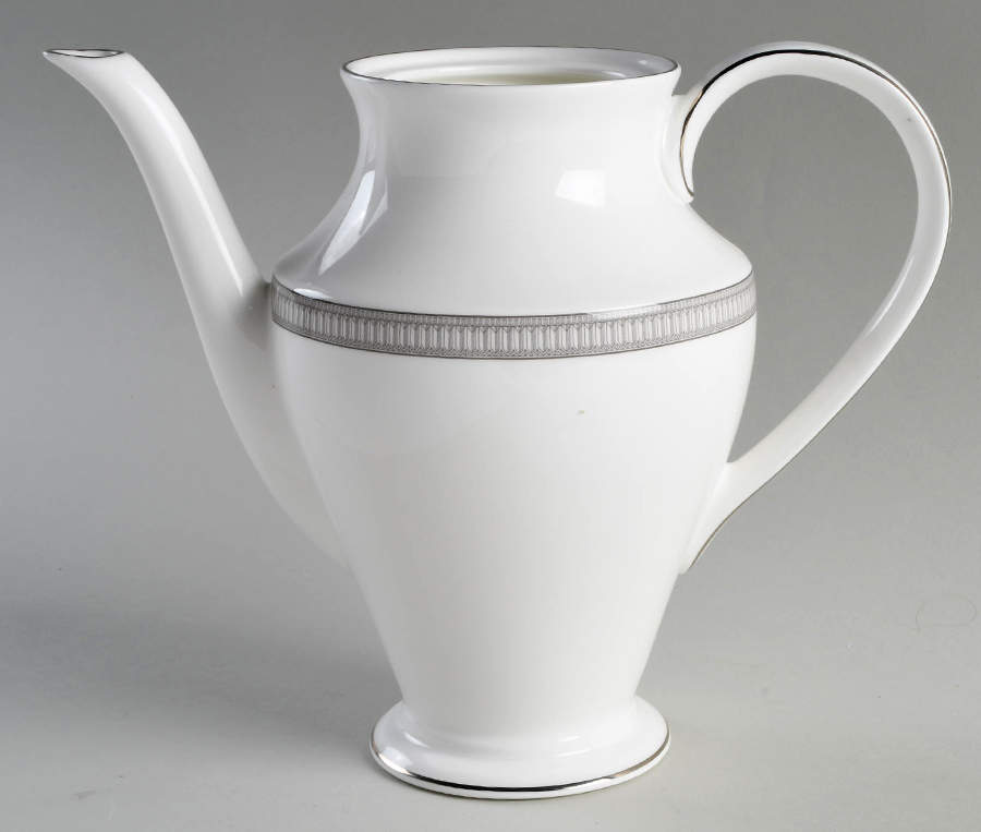 Carina Platinum Tea/Coffee Pot No Lid by Waterford China-1