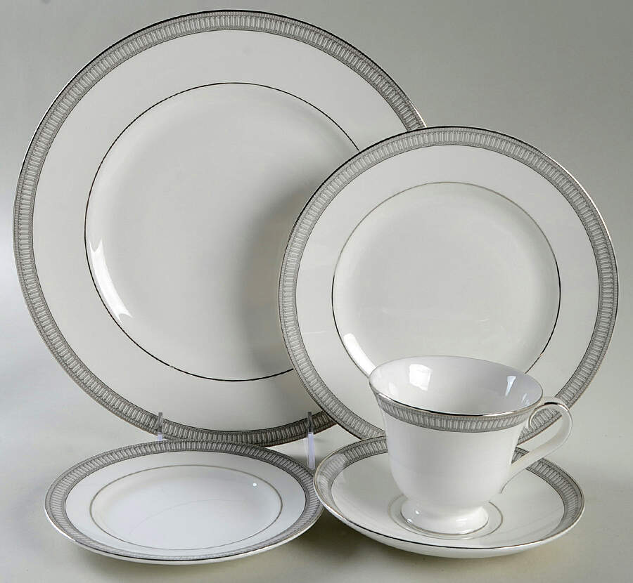 Carina Platinum 40  Piece Estate Set by Waterford China-1