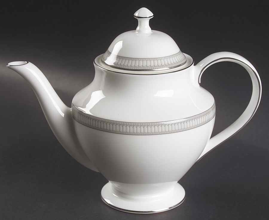 Carina Platinum Teapot & Lid by Waterford China-1