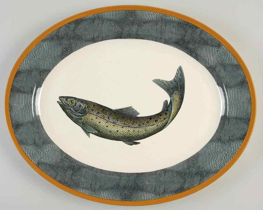 English Angler 17" Oval Serving Platter by Williams-Sonoma-1