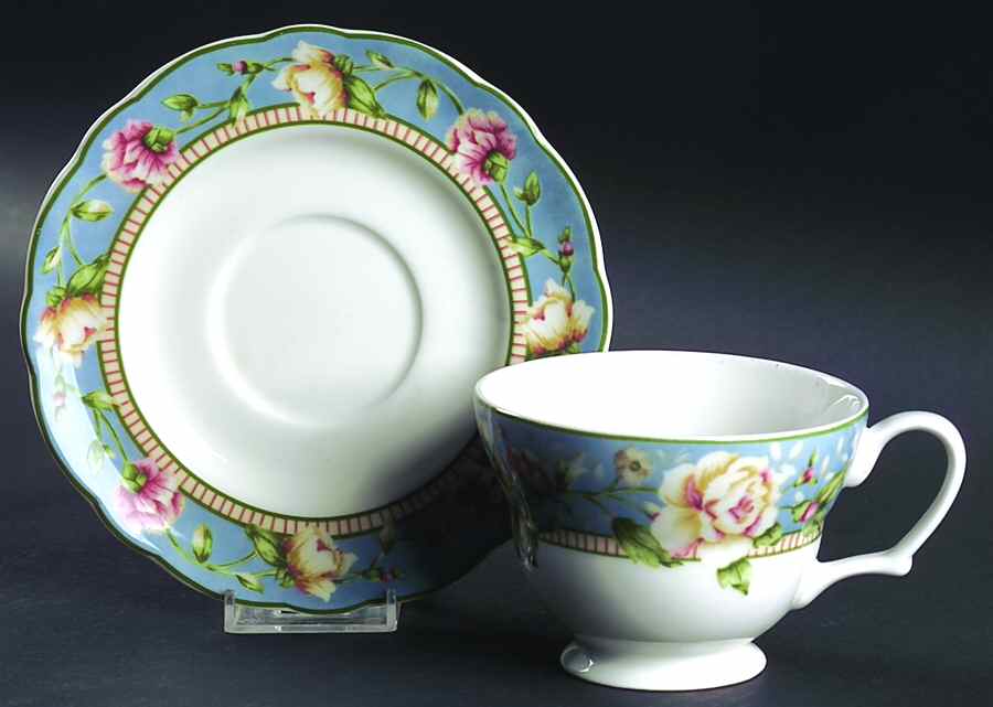 Jessica Footed Cup & Saucer Set by Westbury Court-1