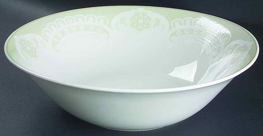 Queen Anne's Lace Mint 10" Round Vegetable Bowl by Westbury Court-1