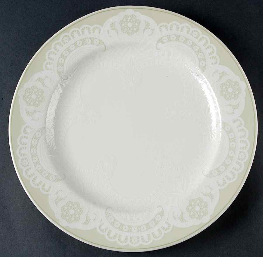 Queen Anne's Lace Mint 12" Chop Plate (Round Platter) by Westbury Court-1