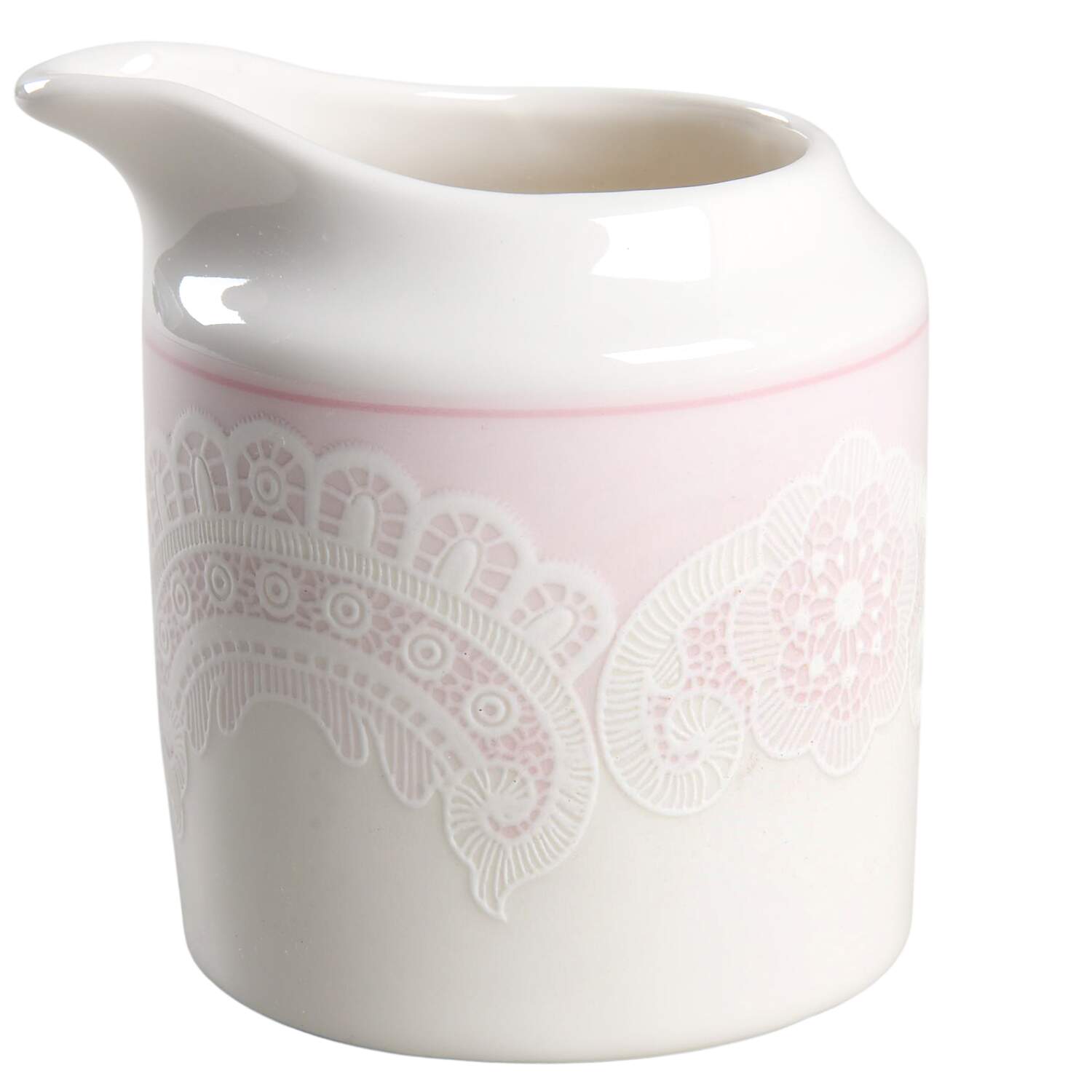 Queen Anne's Lace Pink Creamer by Westbury Court-1