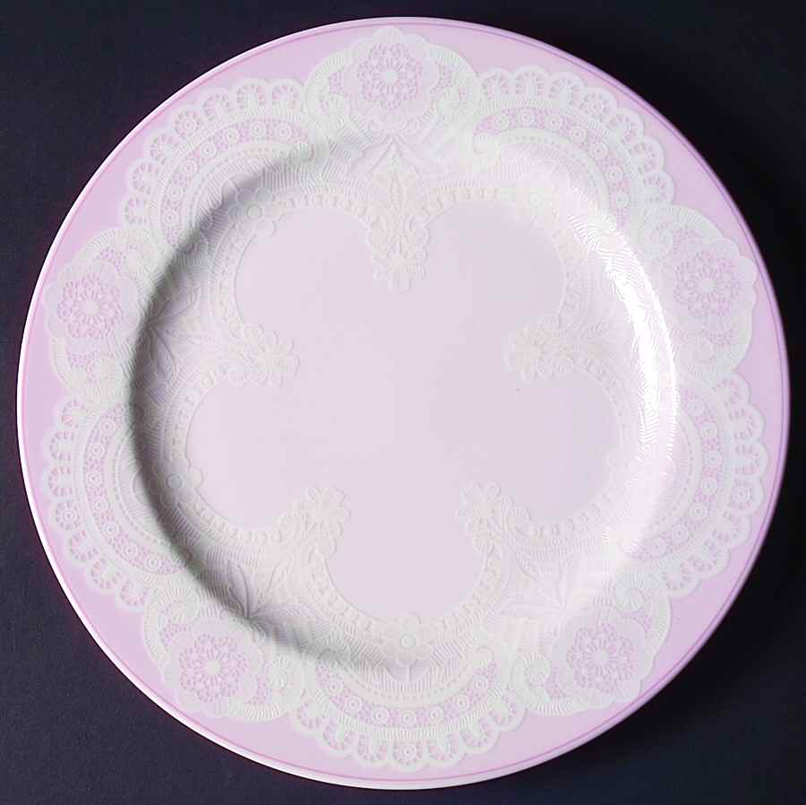 Queen Anne's Lace Pink 12" Chop Plate (Round Platter) by Westbury Court-1
