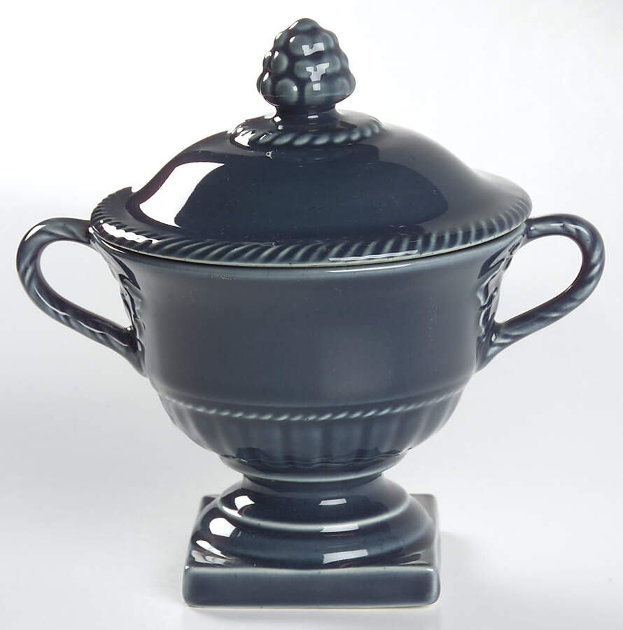 English Terrace Water Sugar Bowl & Lid by Wedgwood-1