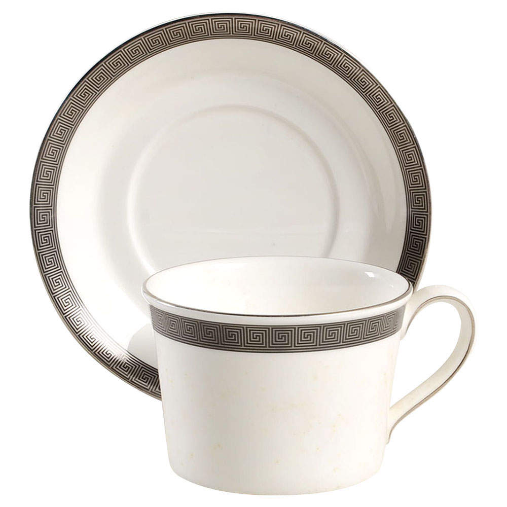 Metropolis Flat Cup & Saucer Set by Wedgwood-1