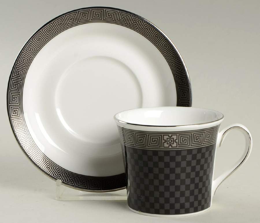 Metropolis Flat Demitasse Cup & Saucer Set by Wedgwood-1
