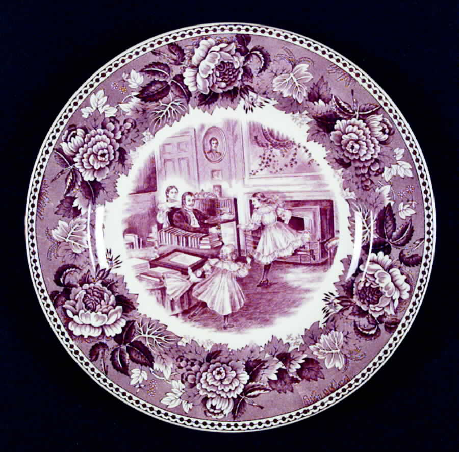 The Longfellow Series Mulberry Luncheon Plate by Wedgwood-1