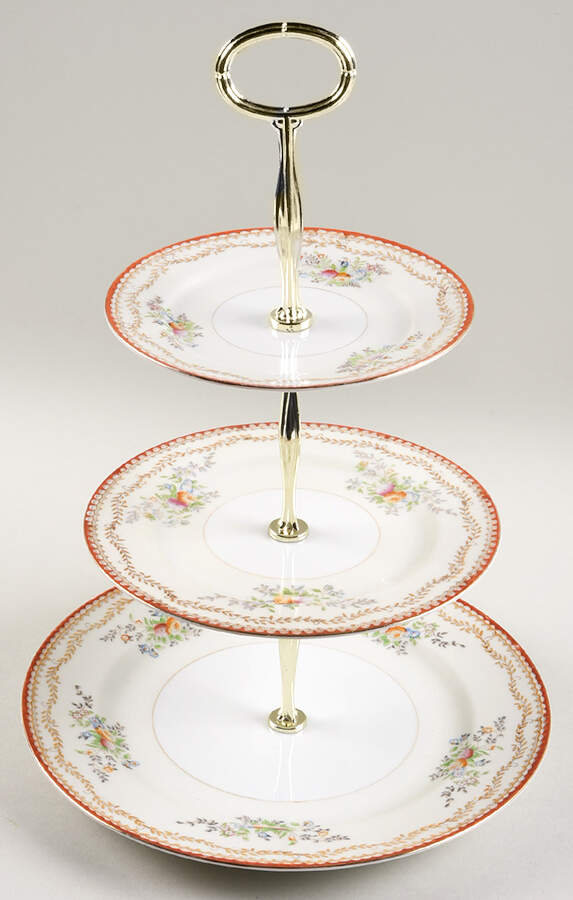 WEX5 13 7/8"-14 1/4" 3-Tiered Serving Tray(DP,SP,BB) HC by Wexford-1