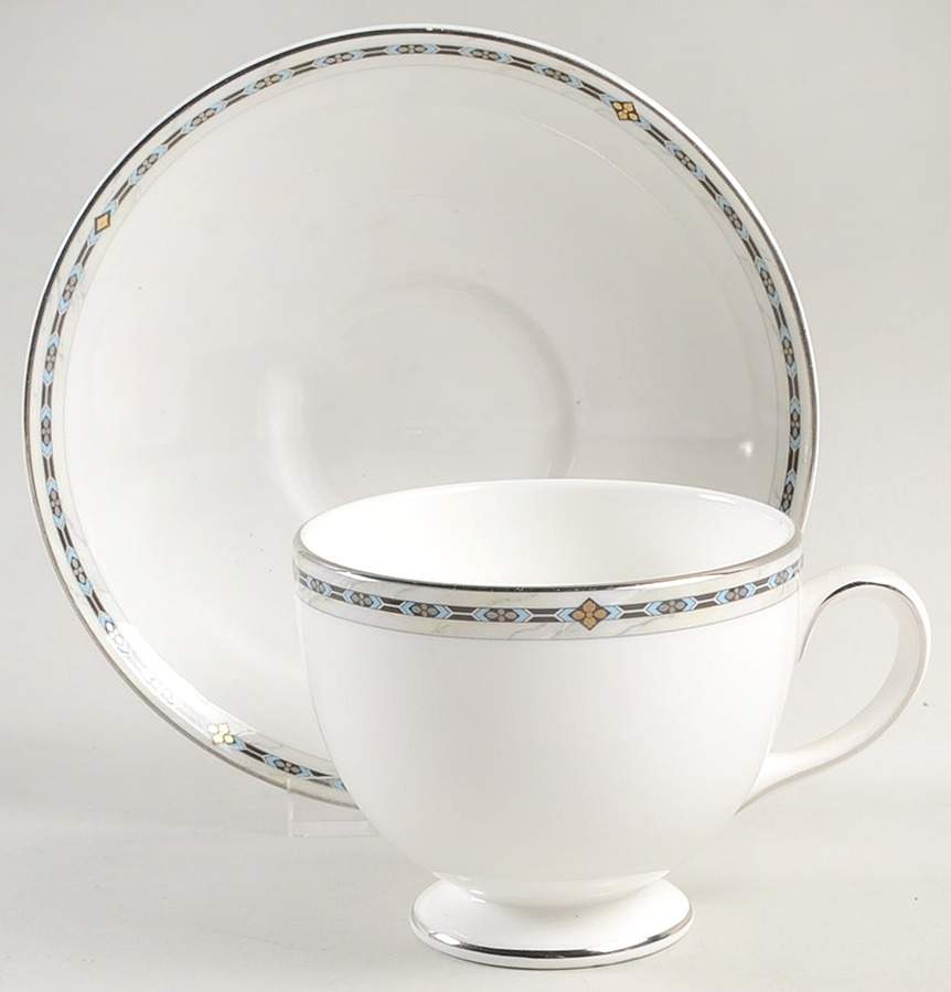 Guinevere Footed Cup & Saucer Set by Wedgwood-1