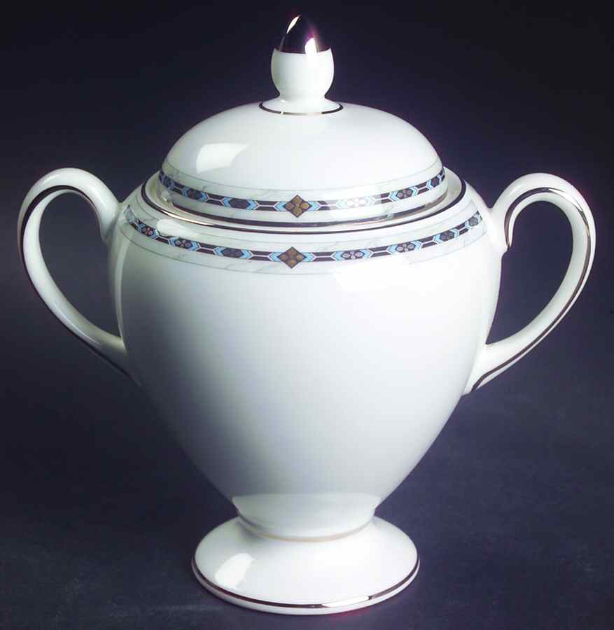 Guinevere Globe Shape Sugar Bowl & Lid by Wedgwood-1