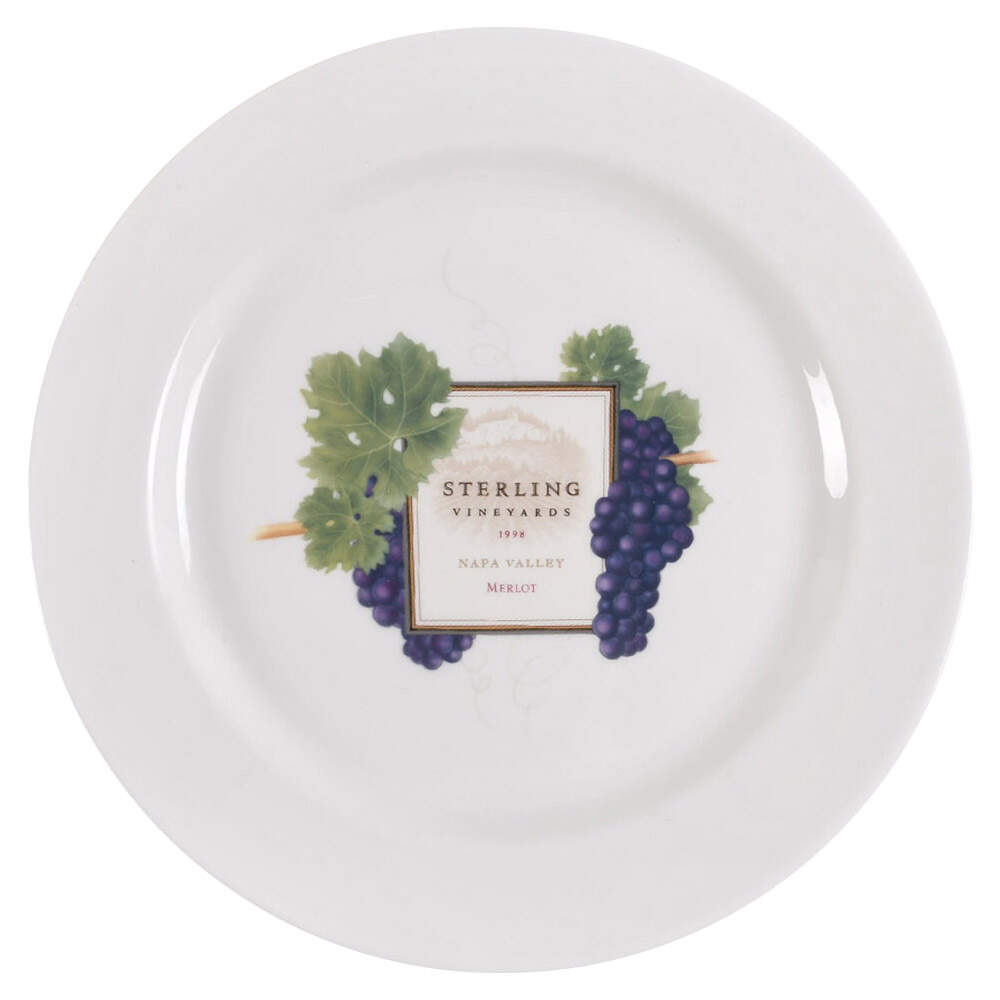 Grand Gourmet "Sterling" Merlot Wine Salad Plate by Wedgwood-1
