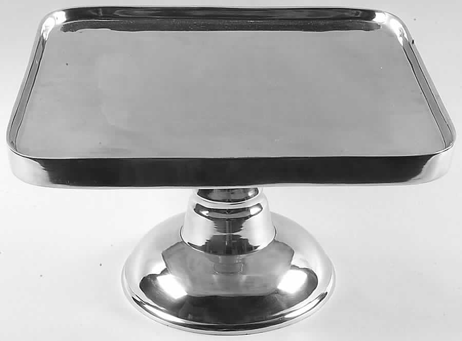 Grand Gourmet 13" Square Metal Footed Cake Stand by Wedgwood-1