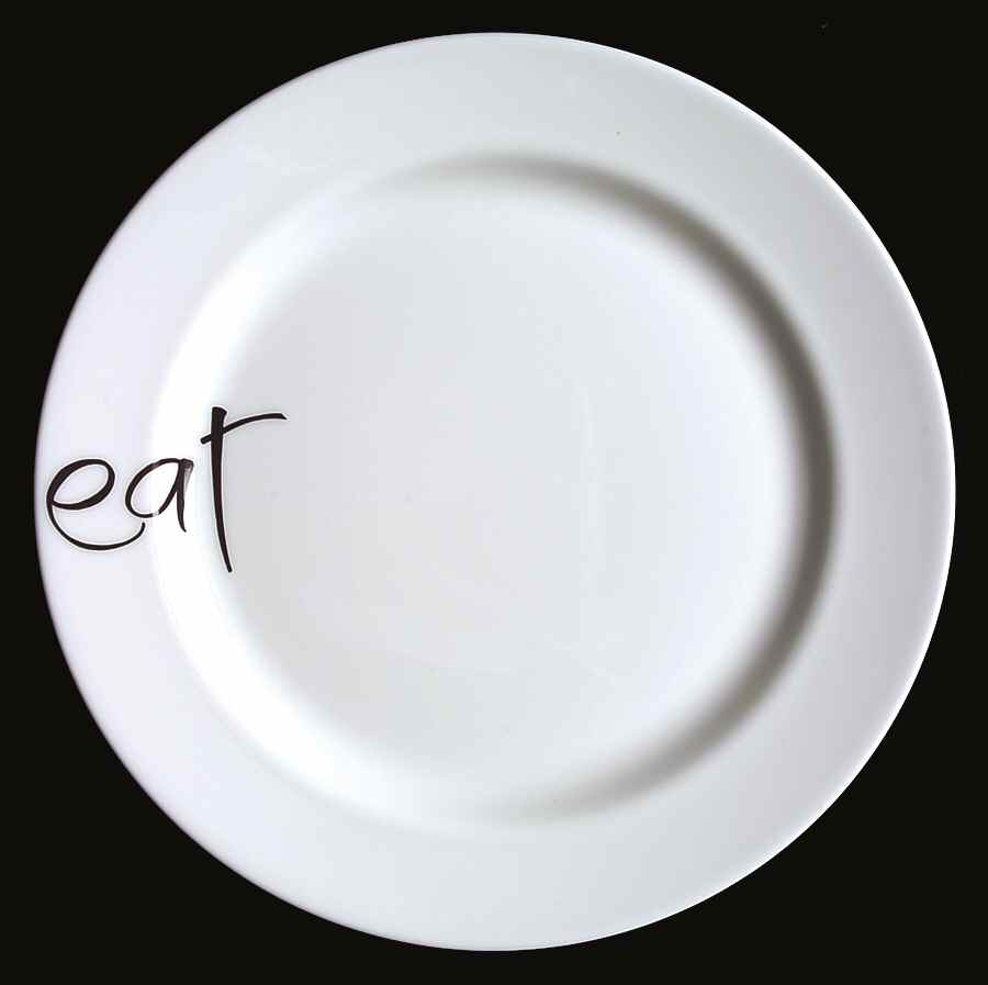 Grand Gourmet "Eat" Salad Plate by Wedgwood-1