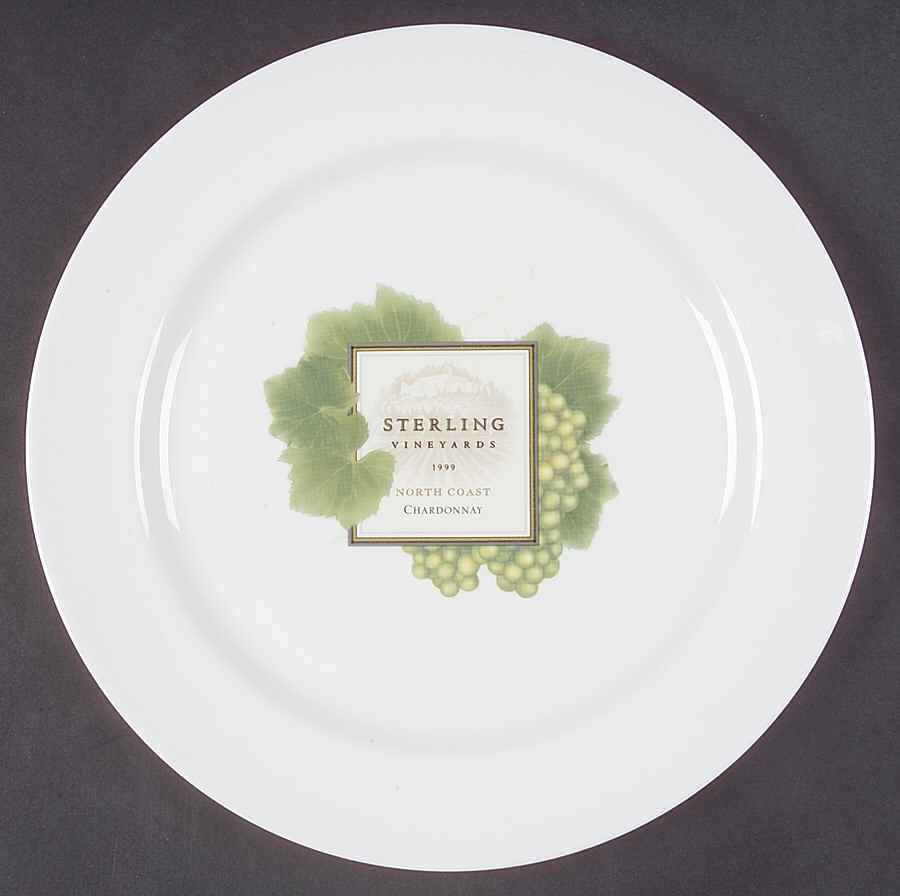 Grand Gourmet "Sterling" Chardonnay Wine Salad Plate by Wedgwood-1