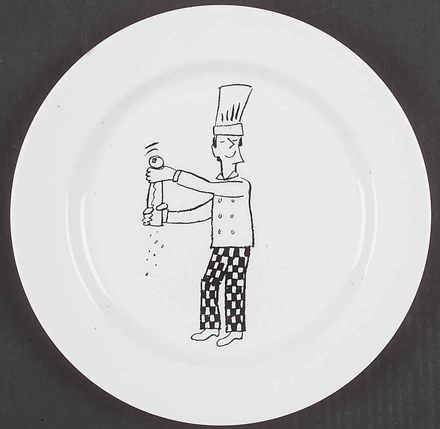 Grand Gourmet Chef with Peppermill Salad Plate by Wedgwood-1