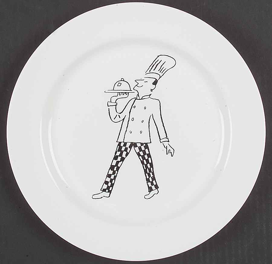 Grand Gourmet Chef with Serving Tray Salad Plate by Wedgwood-1