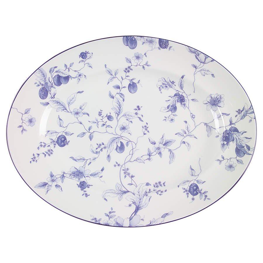 Blue Plum 14" Oval Serving Platter by Wedgwood-1