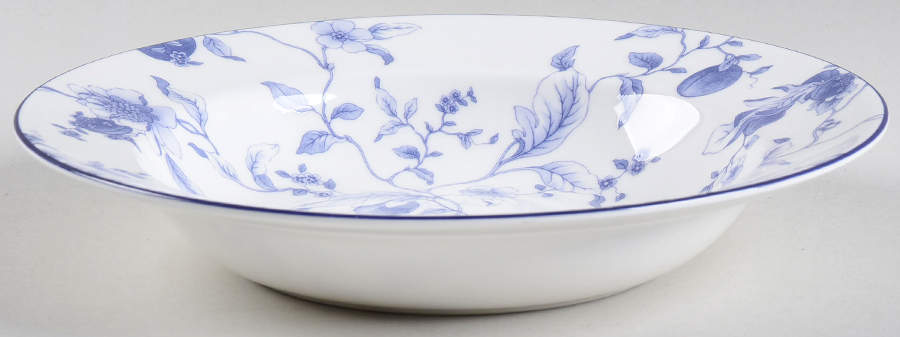 Blue Plum Rim Soup Bowl by Wedgwood-1