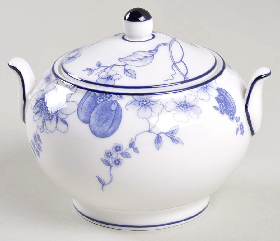 Blue Plum Mini 146 Shape Sugar Bowl & Lid by Wedgwood-1