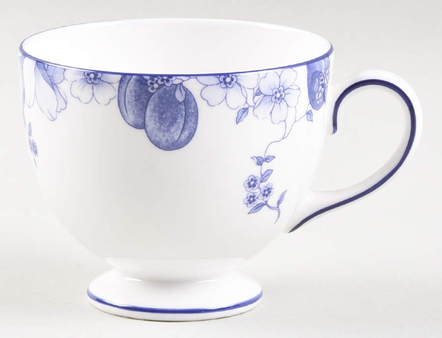 Blue Plum Leigh Shape Footed Cup by Wedgwood-1