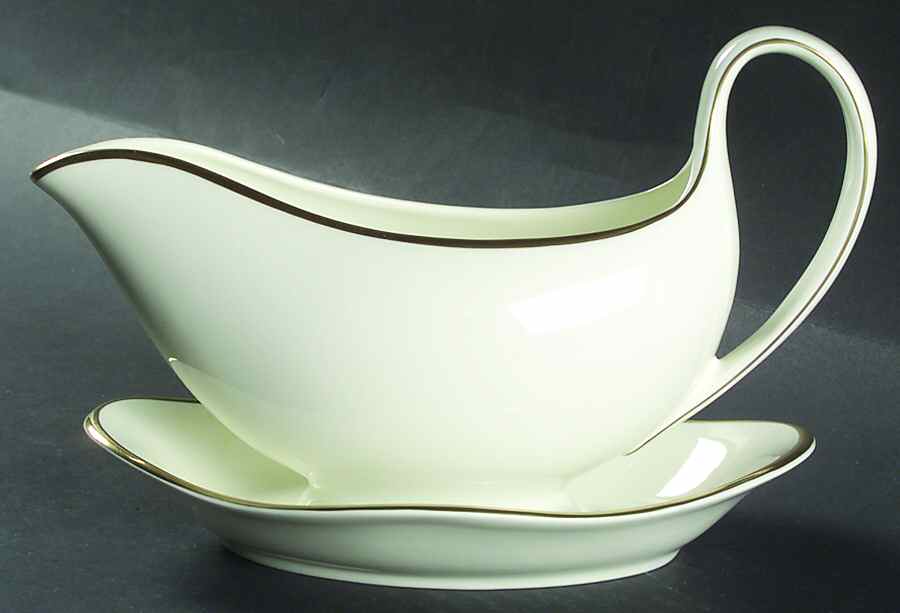Majesty Gold Gravy Boat & Underplate by Wedgwood-1