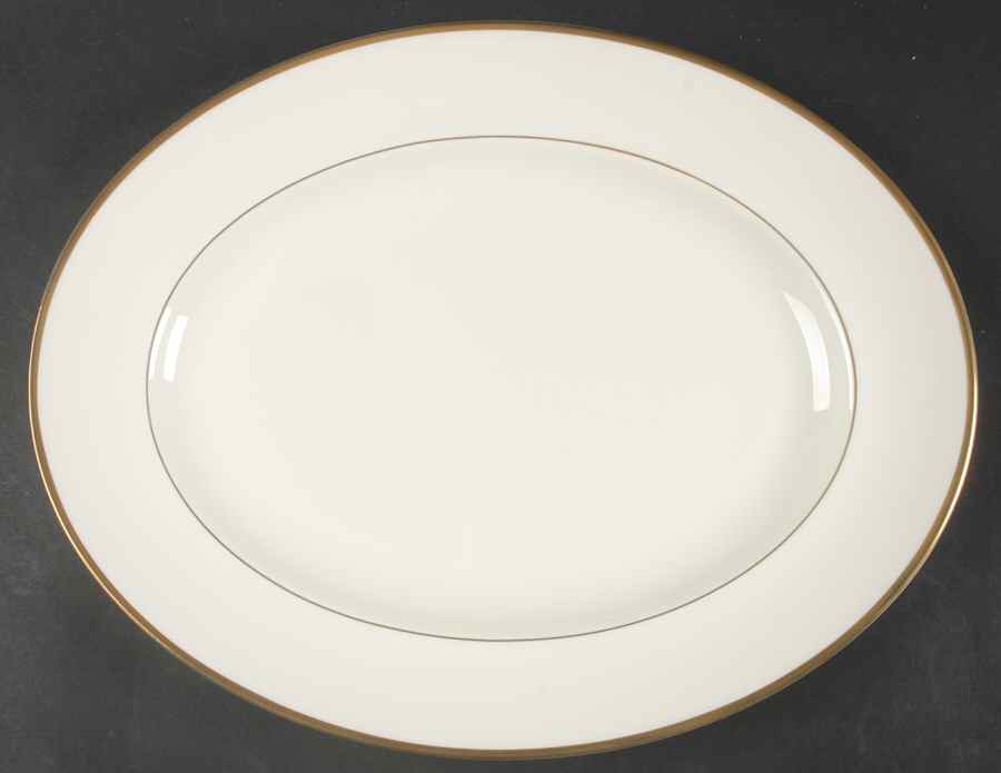 Majesty Gold 14" Oval Serving Platter by Wedgwood-1