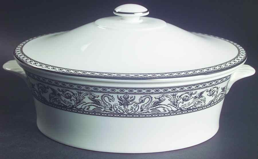 Contrasts Florentine Oval Covered Vegetable by Wedgwood-1