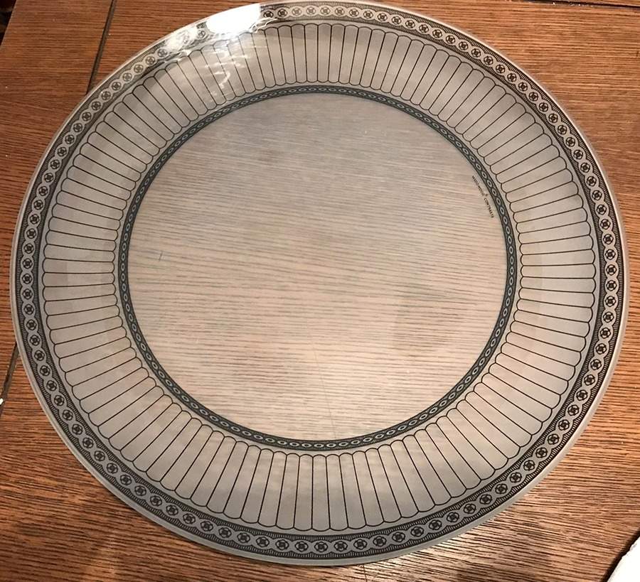 Contrasts Colonnade Round Glassware Platter by Wedgwood-1