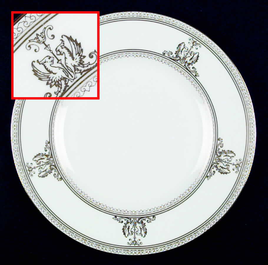 Columbia Gold (No Flowers, 9" Plates Only) Accent Salad Plate by Wedgwood-1
