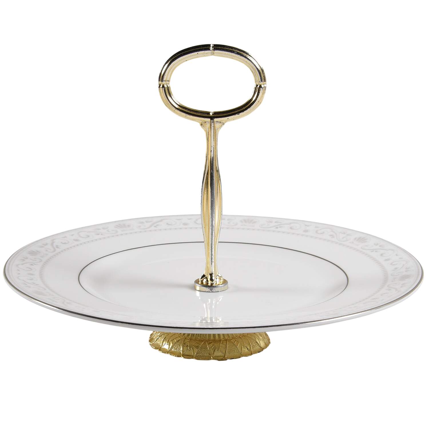 Runnymede Platinum 6" - 7" Tidbit (from Salad Plate) HC by Wedgwood-1