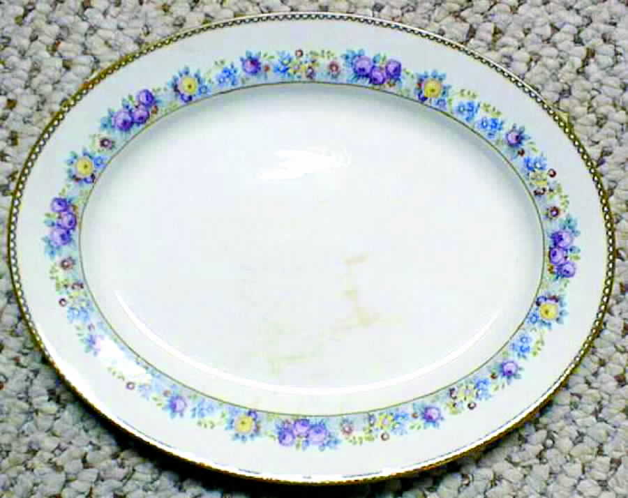 Bridal Wreath 12" Oval Serving Platter by Wedgwood-1