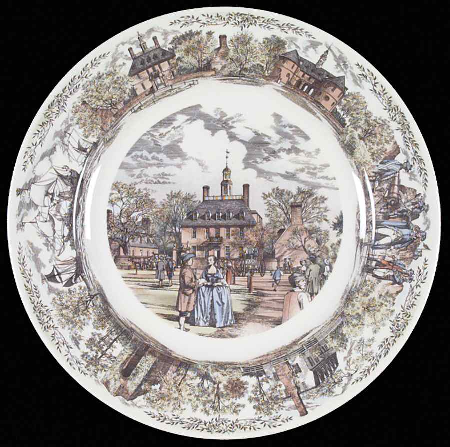 Williamsburg Virginia Dinner Plate by Wedgwood-1