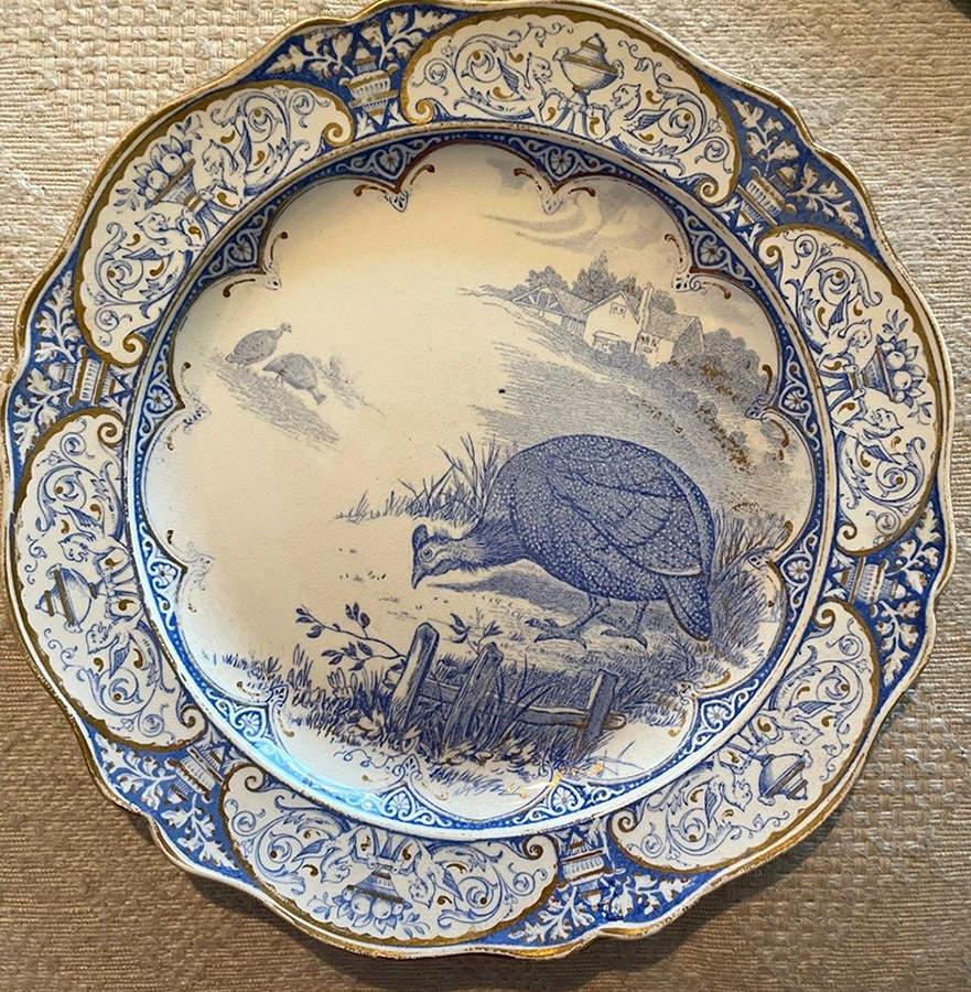 Queen Charlotte Blue Dinner Plate by Wedgwood-1