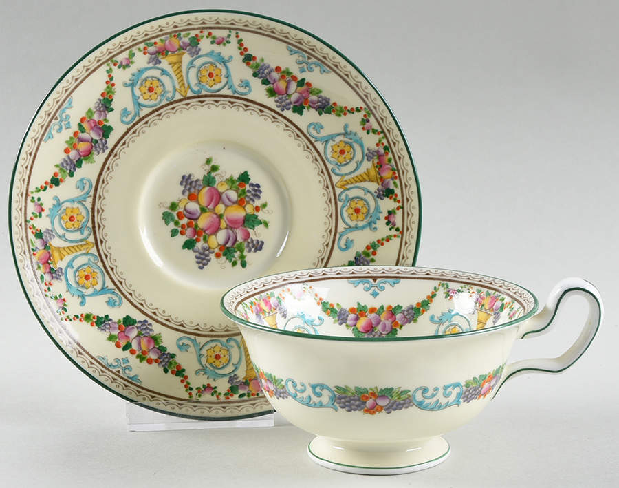Florida (Fruit) Breakfast Cup & Saucer Set by Wedgwood-1