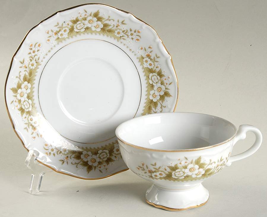 Duberry Footed Cup & Saucer Set by Wellin-1